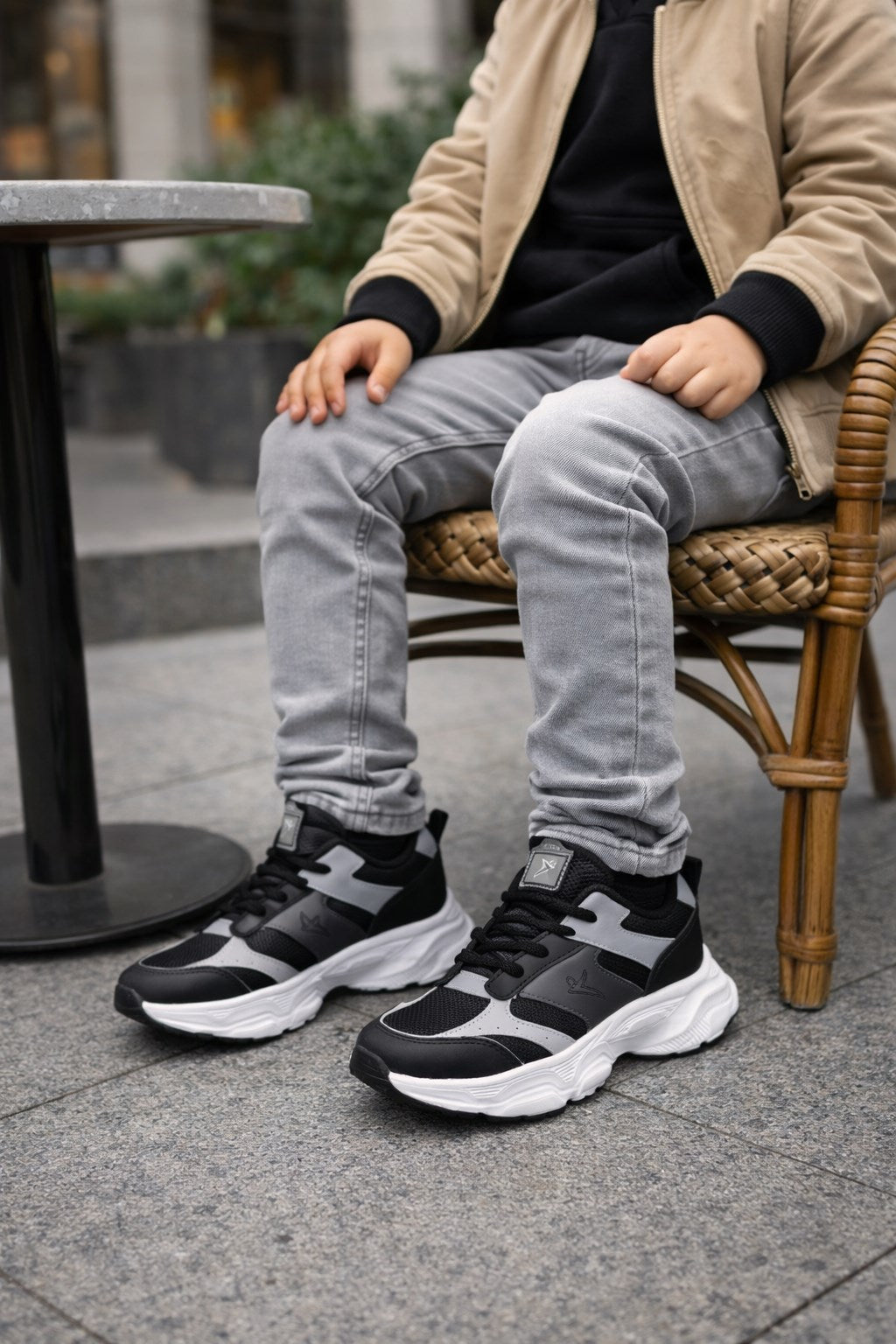 Cool Birian Bağcıklı Siyah Günlük Çocuk Ayakkabısı