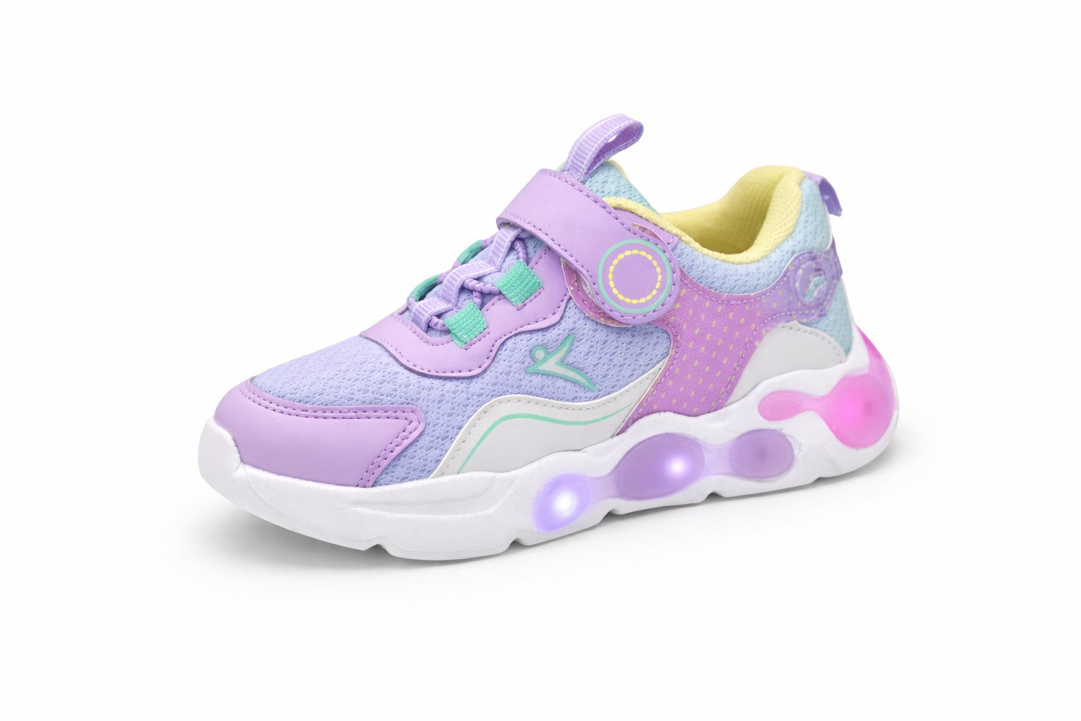 Cool Renkli Işıklı Cırtlı Kız Çocuk Ayakkabı