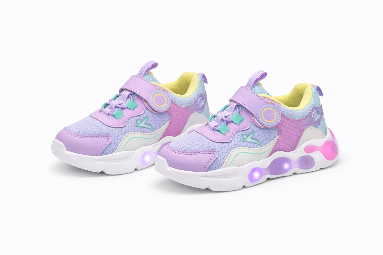 Cool Renkli Işıklı Cırtlı Kız Çocuk Ayakkabı