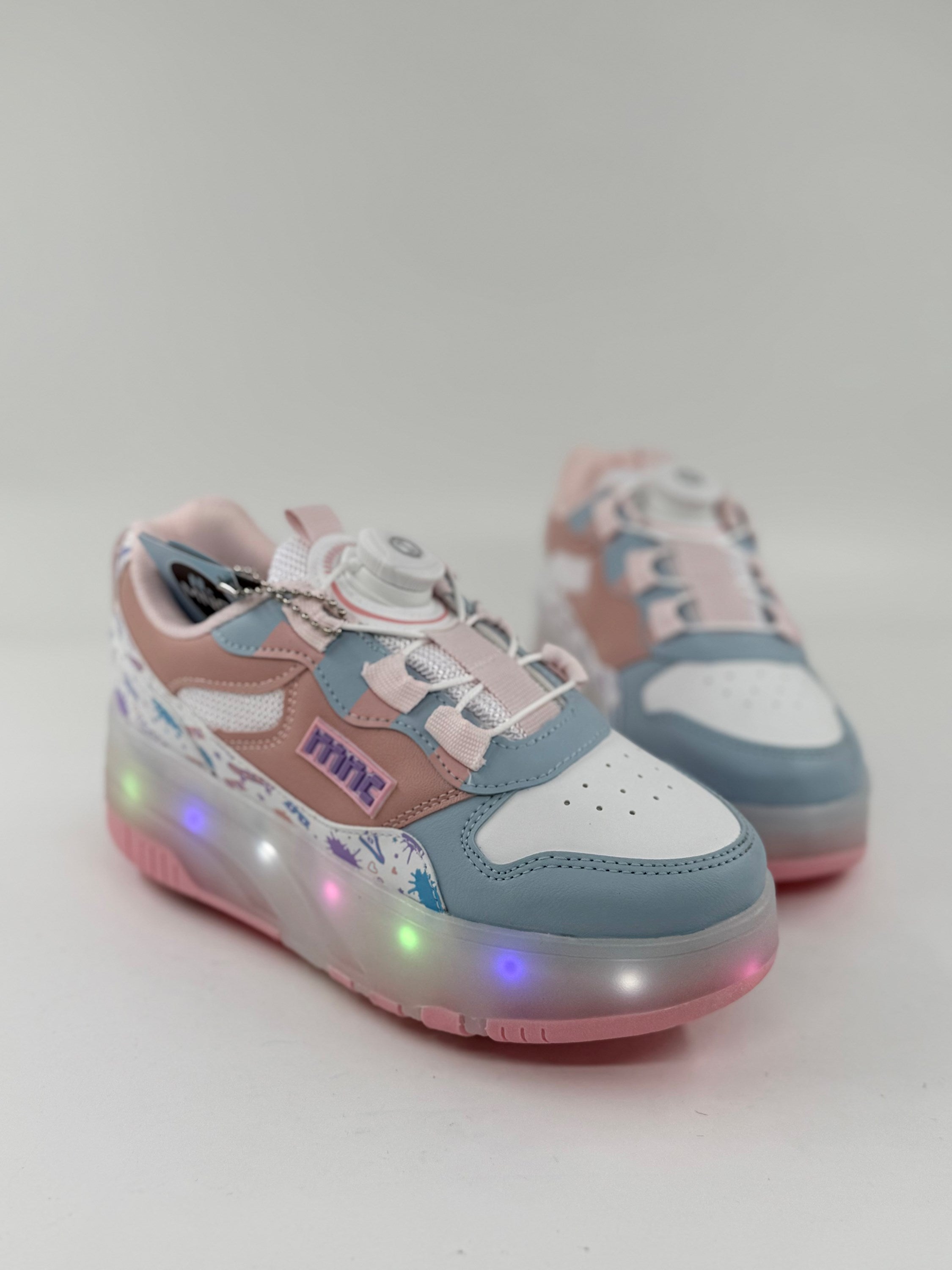 Mnc Pembe  Patenli Işıklı Çocuk Ayakkabı