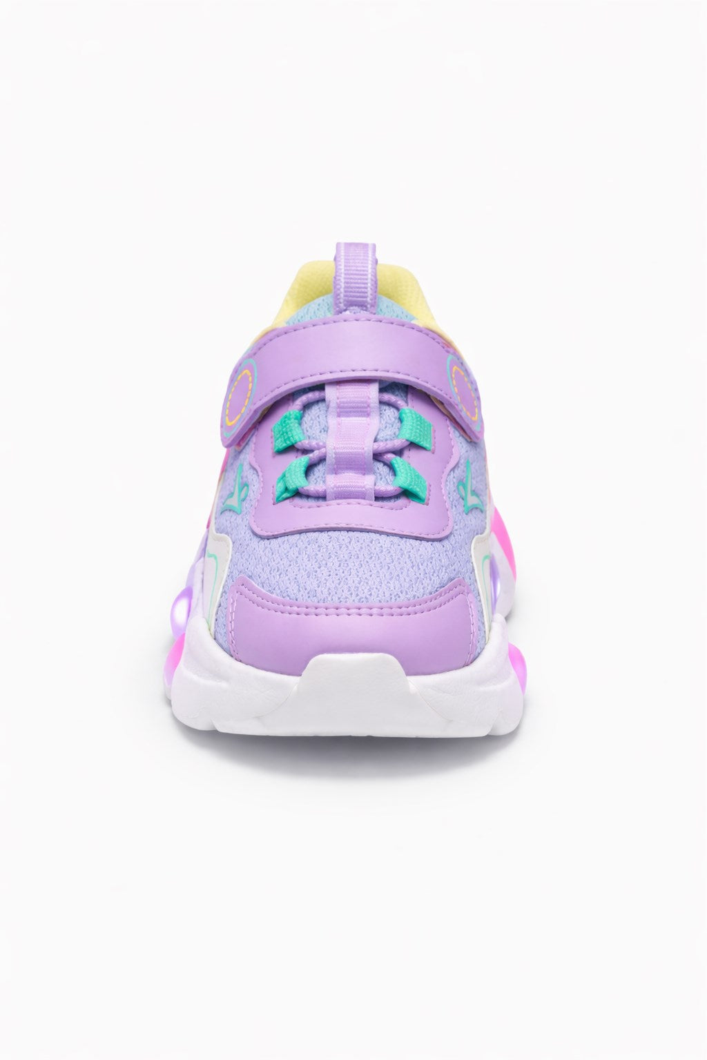 Cool Renkli Işıklı Cırtlı Kız Çocuk Ayakkabı