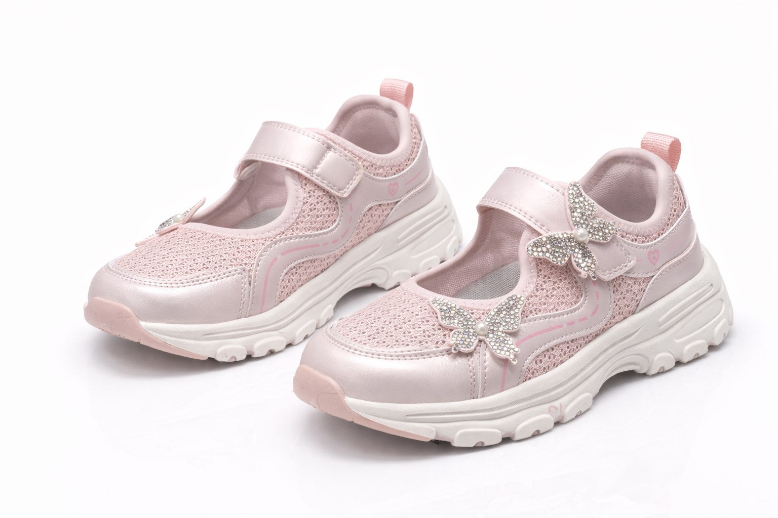 Marko Kids Pembe Kelebekli Spor Şık Ortopedik Ayakkabı