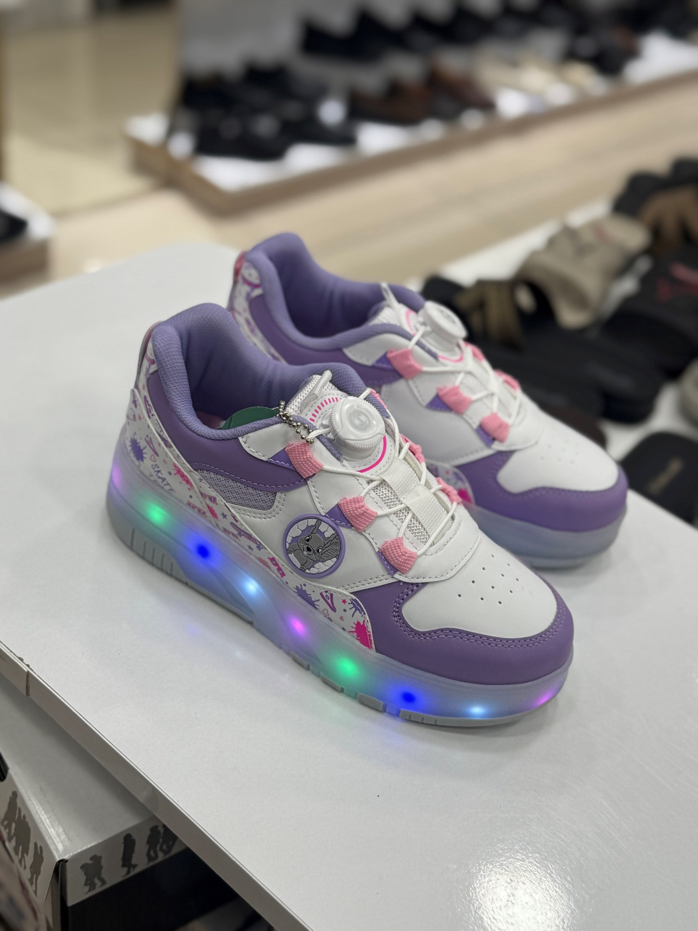 Mnc Lila Işıklı Patenli Ayakkabı