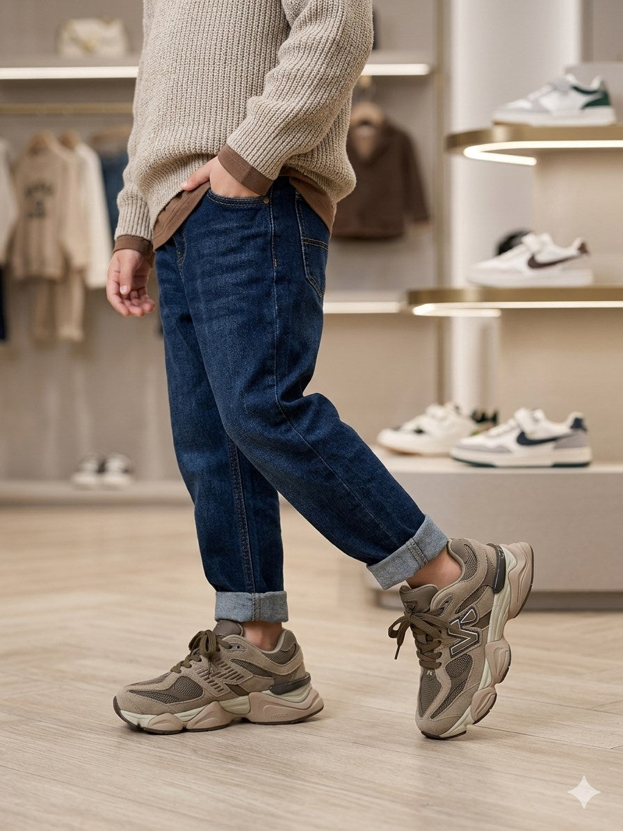 Marko Kids Hakiki Deri Kahve Spor Ayakkabı