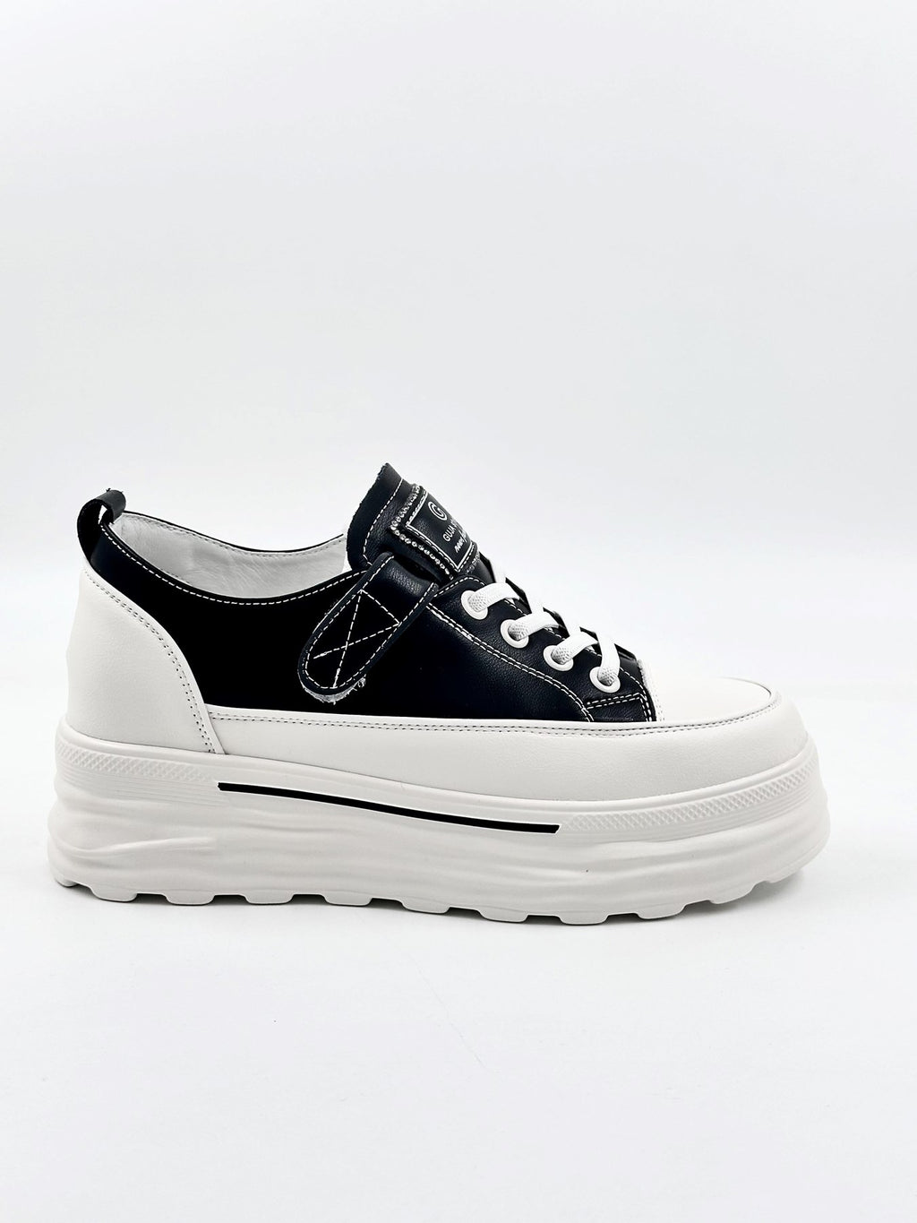 Guja | Gizli Topuk | Deri | Cırtlı | Kadın Sneakers