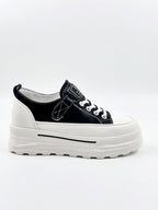 Guja | Gizli Topuk | Deri | Cırtlı | Kadın Sneakers