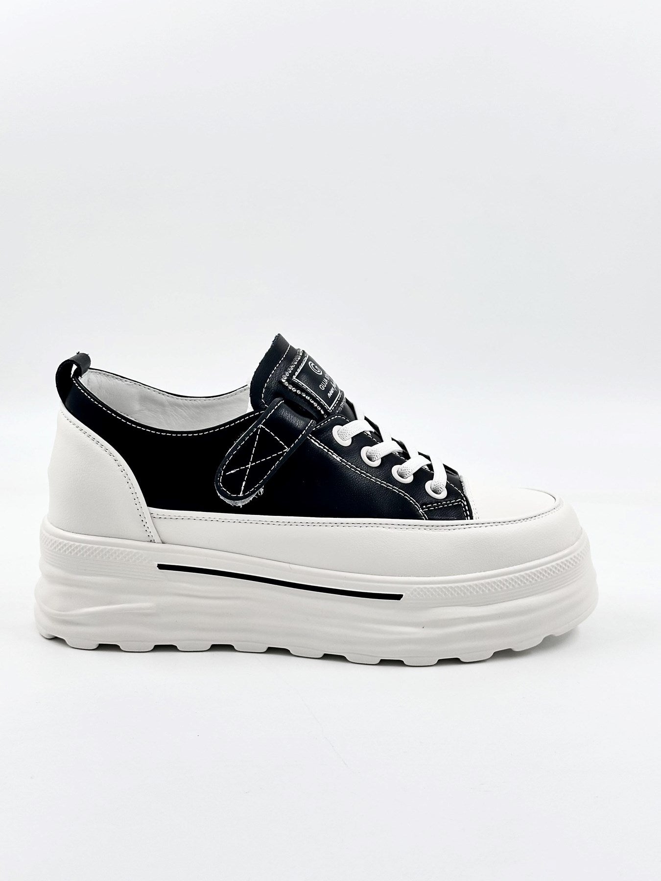 Guja | Gizli Topuk | Deri | Cırtlı | Kadın Sneakers