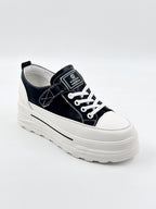 Guja | Gizli Topuk | Deri | Cırtlı | Kadın Sneakers