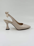 Bej Renk Fiyonklu Stiletto
