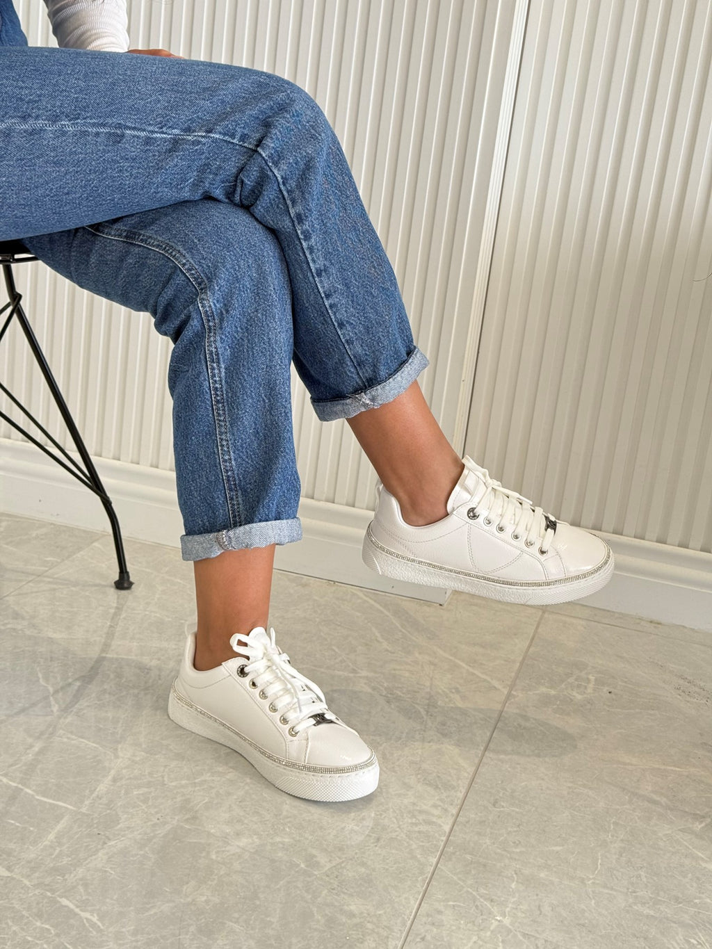 Beyaz | Kuum | Bağcıklı | Kadın | Sneakers