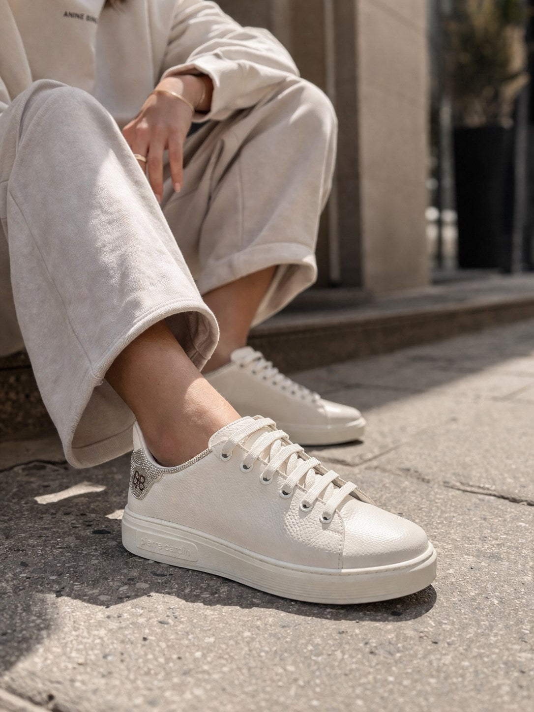 Pierre Cardin | Rugan Deri | Taşlı | Kadın Sneakers