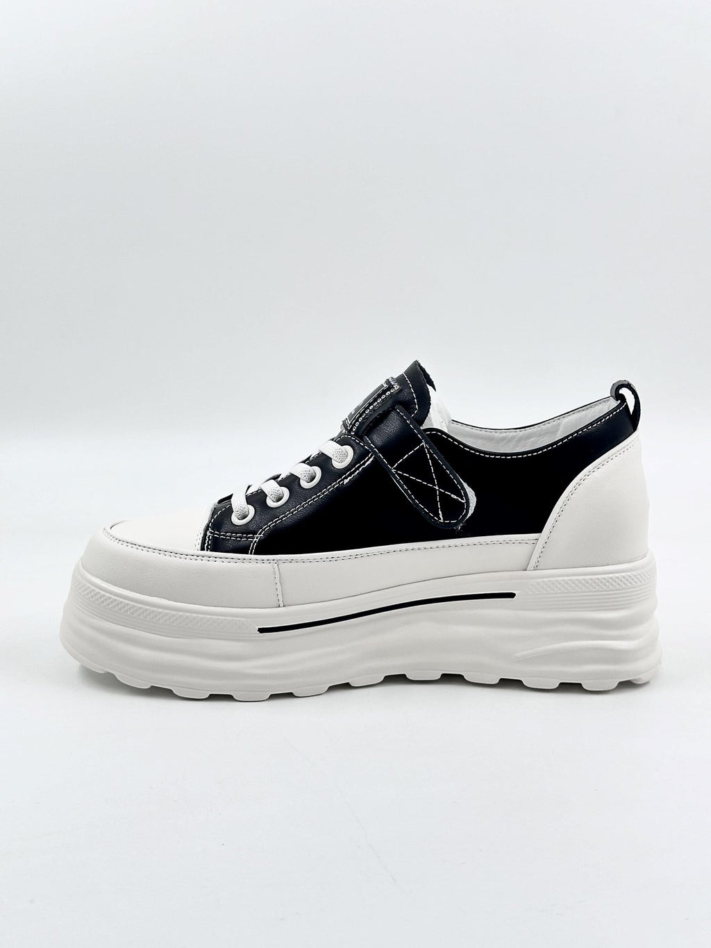 Guja | Gizli Topuk | Deri | Cırtlı | Kadın Sneakers