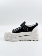 Guja | Gizli Topuk | Deri | Cırtlı | Kadın Sneakers