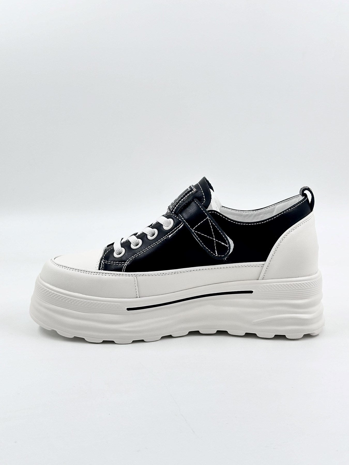 Guja | Gizli Topuk | Deri | Cırtlı | Kadın Sneakers