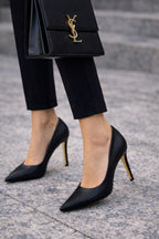 Siyah 11 cm Kalsik Rahat kalıp Stiletto