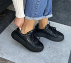 Benetton | Siyah Bağcıklı | Unısex Sneakers