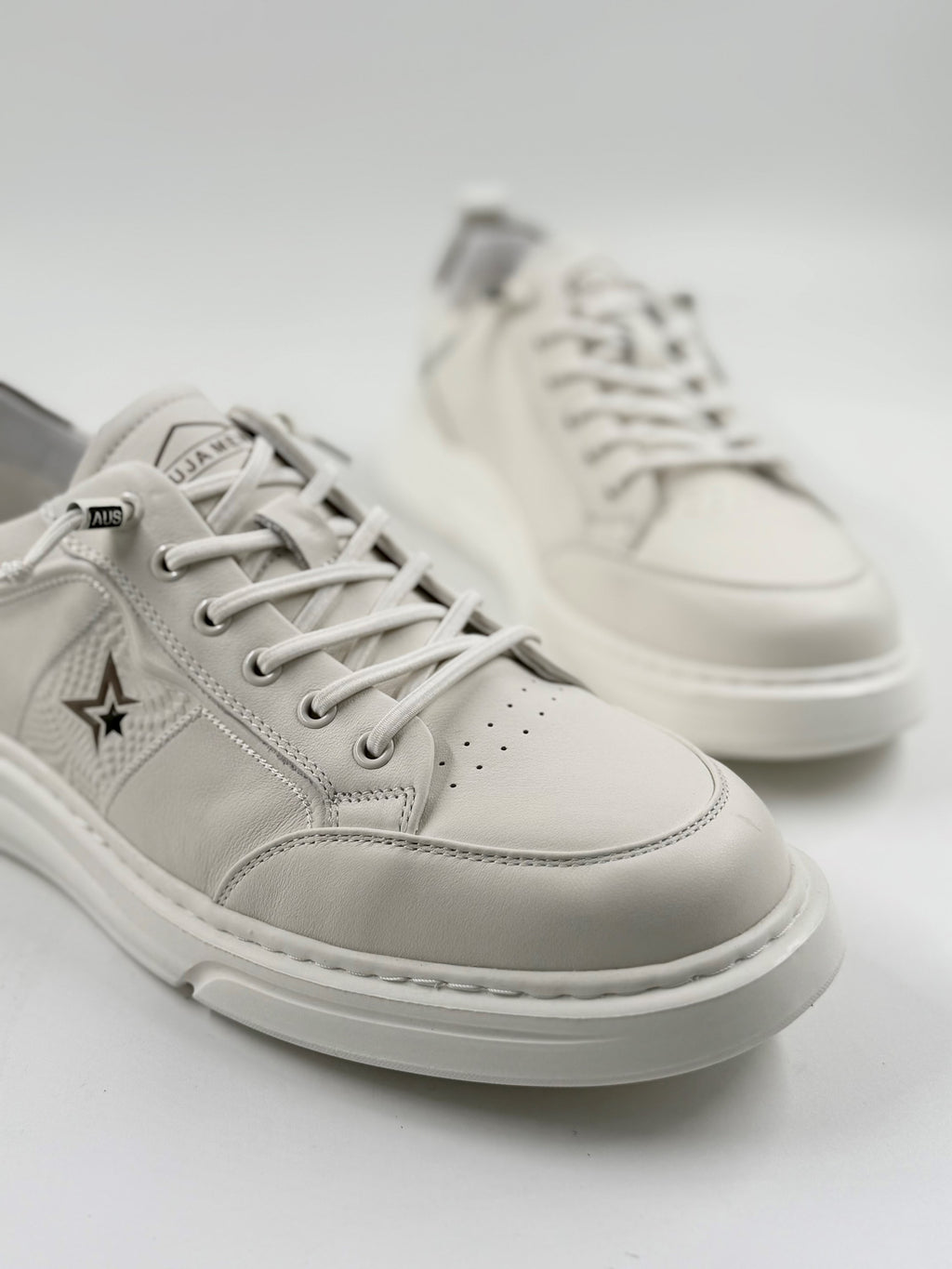 Guja Beyaz Deri Erkek Sneakers