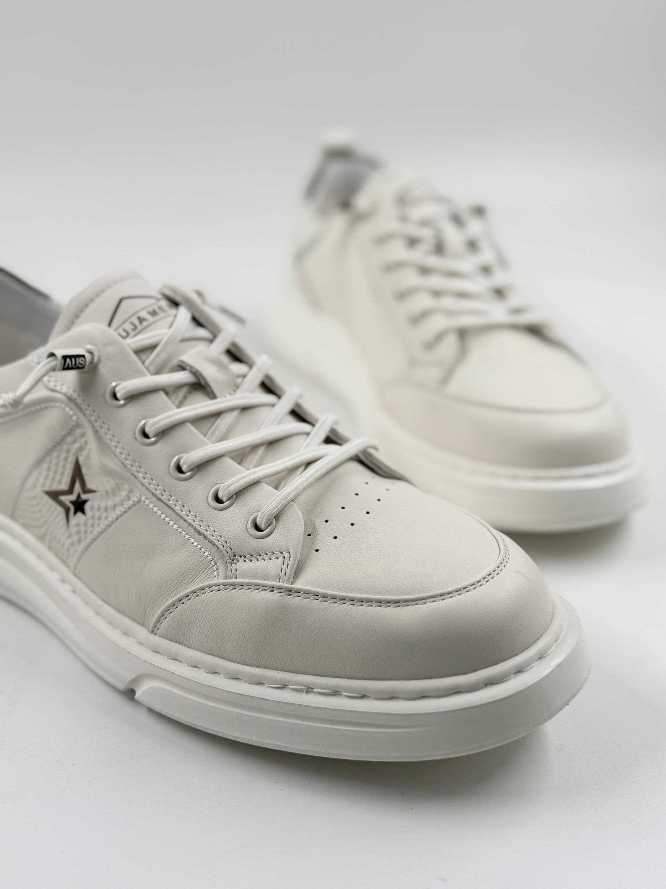 Guja Beyaz Deri Erkek Sneakers
