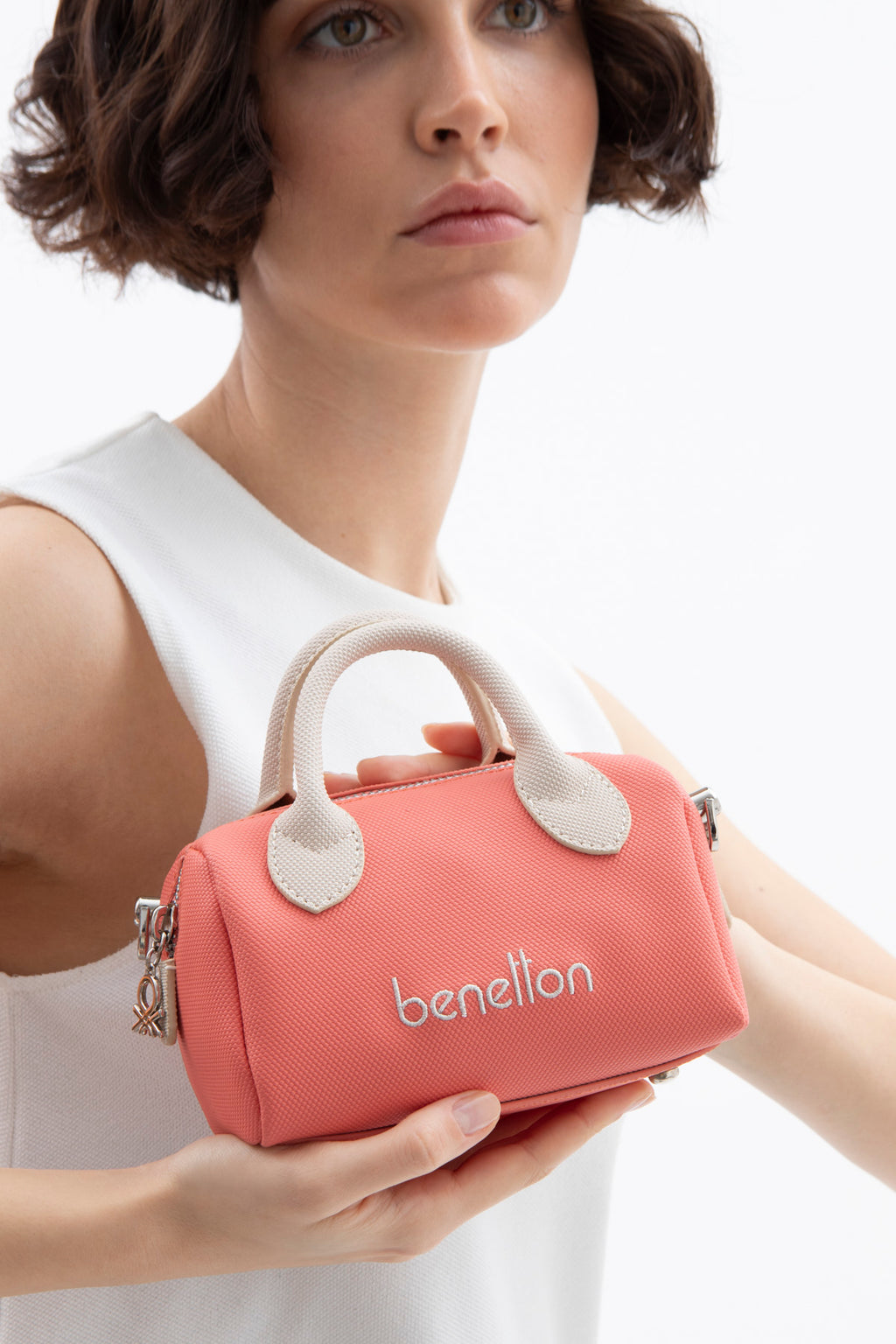 BENETTON KADIN ÇAPRAZ ÇANTA MERCAN BEJ