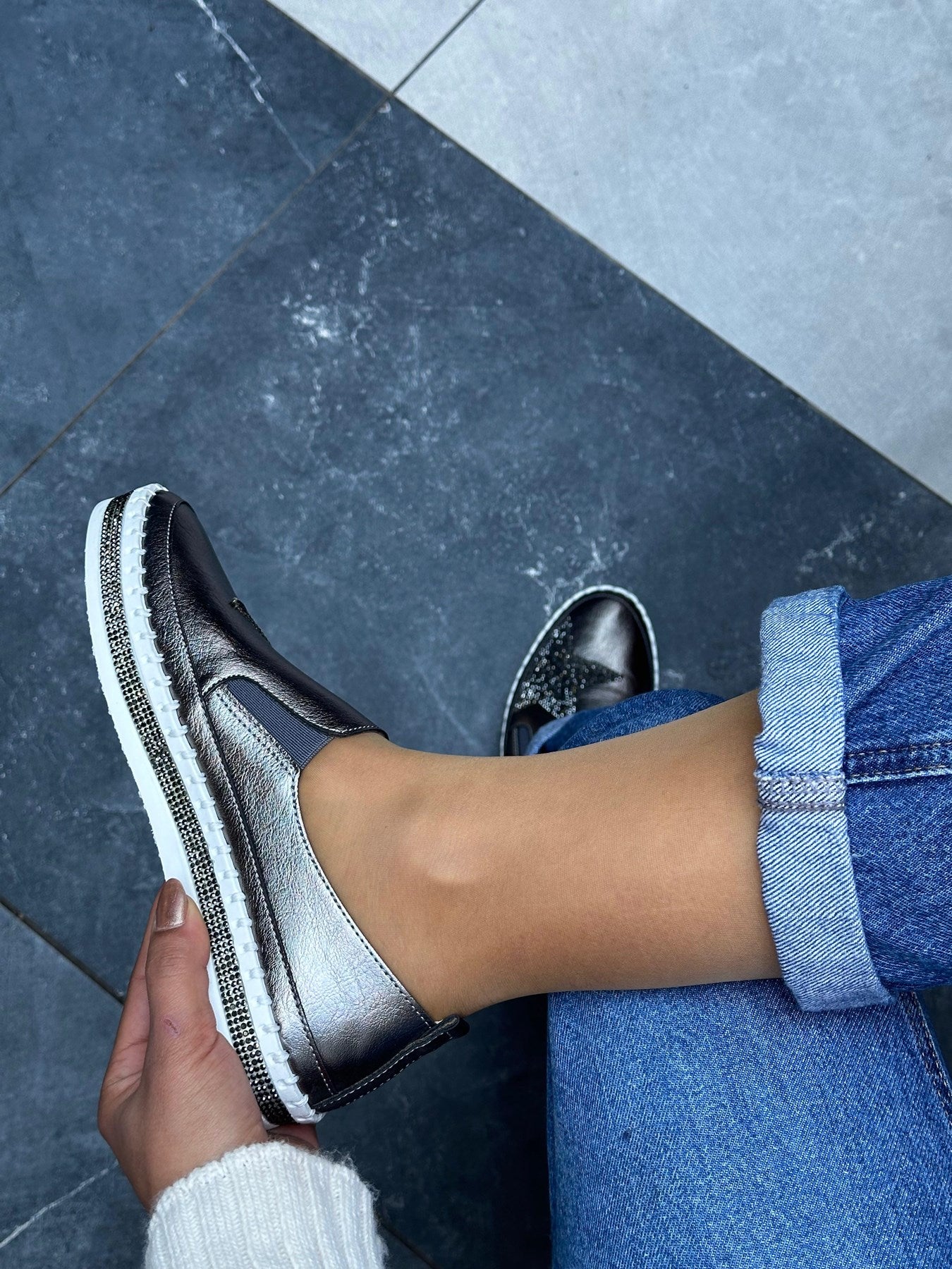 Kuum | Platin | Yıldız Model | Comfort | Kadın Ayakkabı