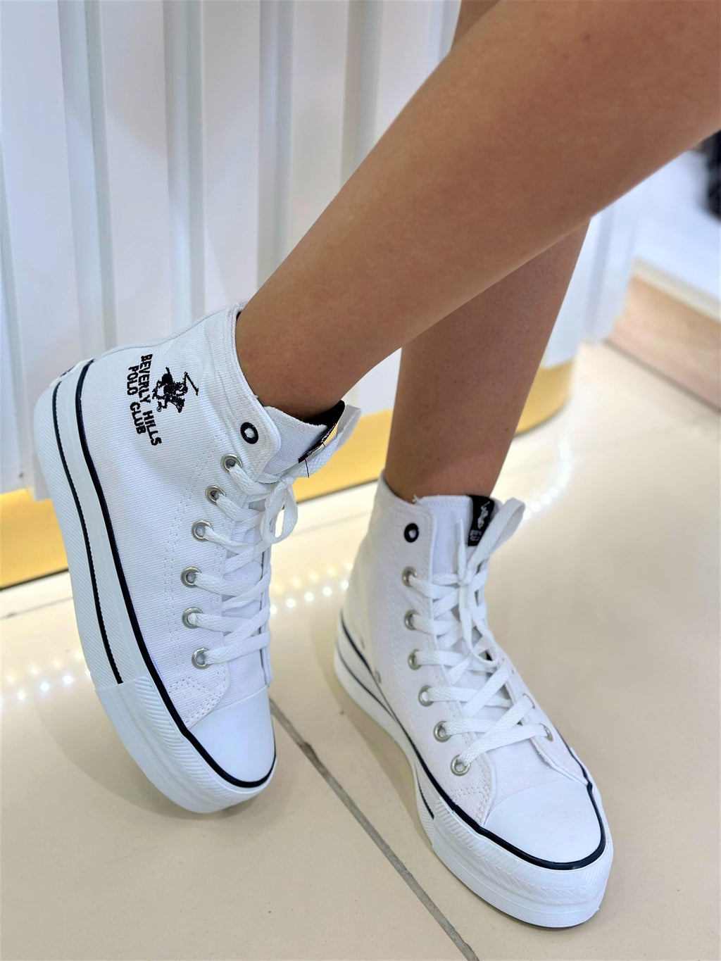 Beverly Hills Polo Clup | Keten | Bileği Uzun | Kadın Converse