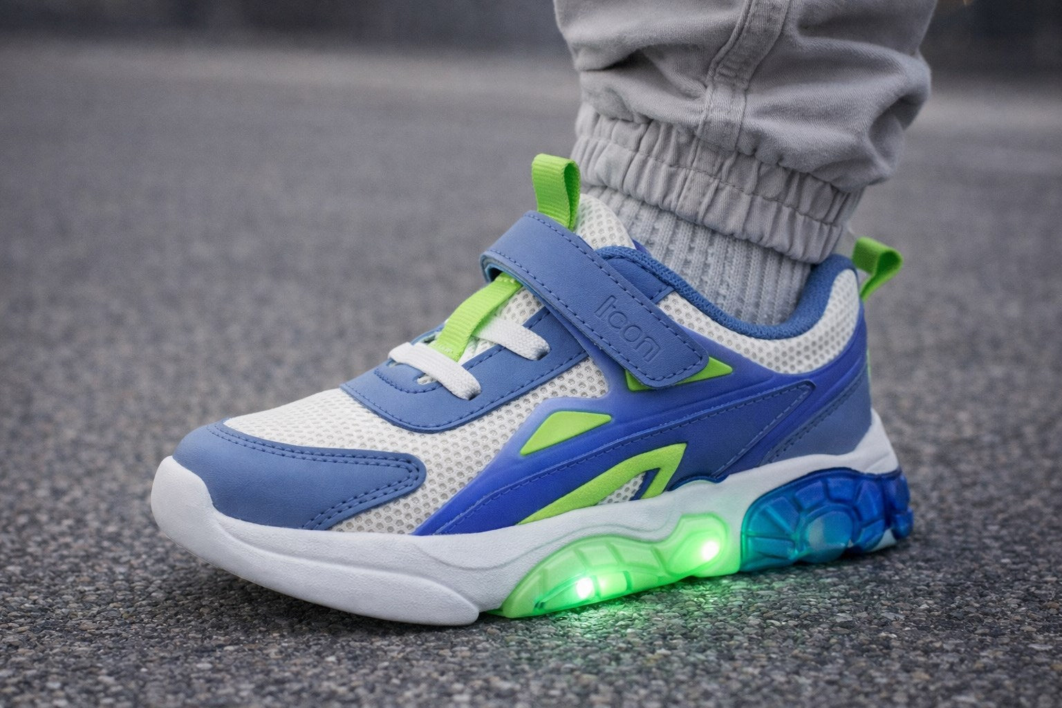 Cool Mavi Cırtlı Çocuk Spor Ayakkabı