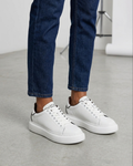 Lufian Amy | Beyaz | Sneaker | Unisex Deri Spor Ayakkabı