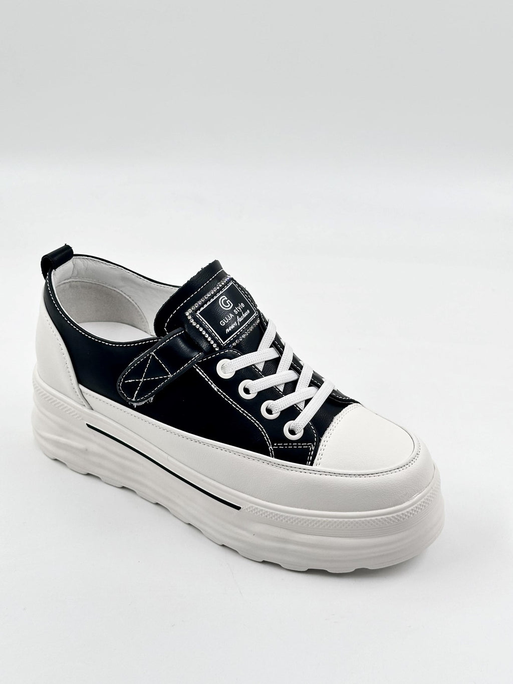 Guja | Gizli Topuk | Deri | Cırtlı | Kadın Sneakers