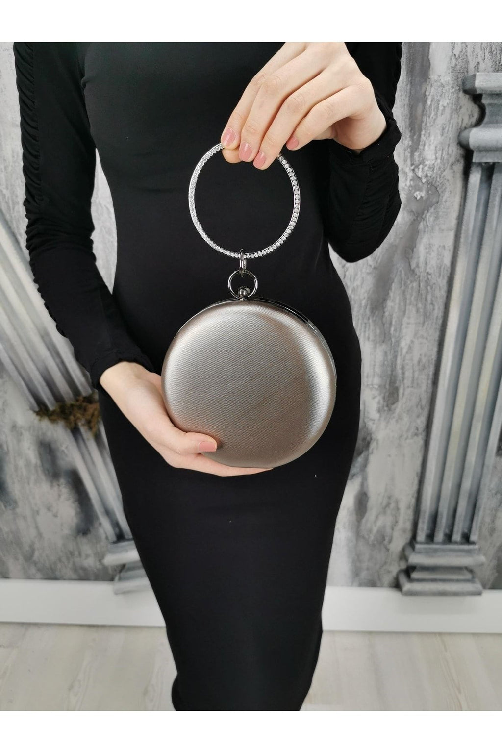 Yuvarlak Abiye Çanta It81-1