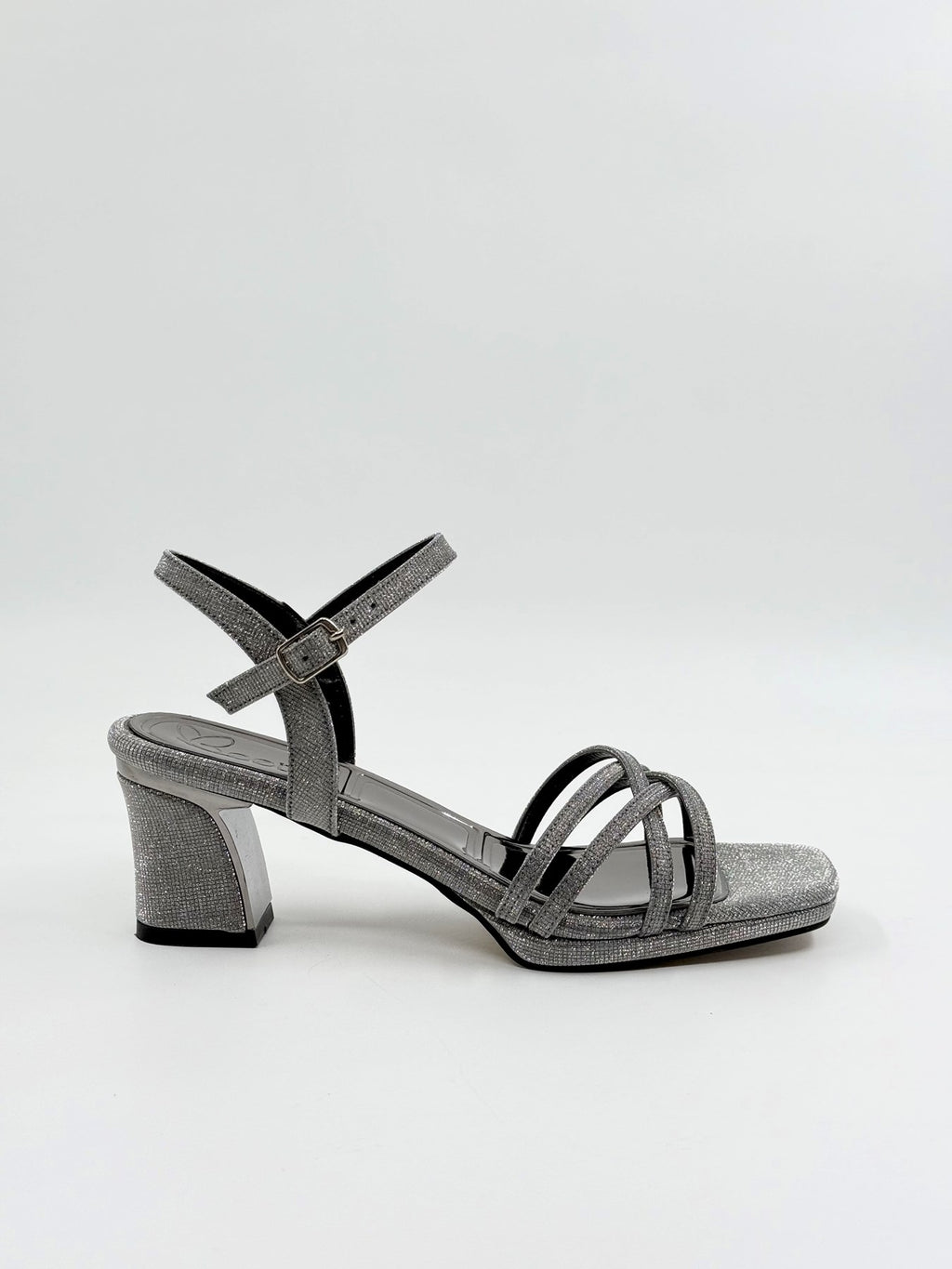 Gümüş Simli | Platform Topuklu | Abiye Ayakkabı