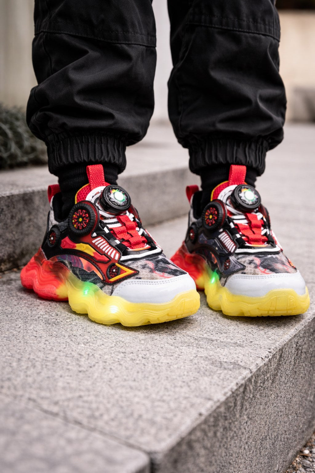 Markokids Sarı- Kırmızı Çocuk Spor Ayakkabı