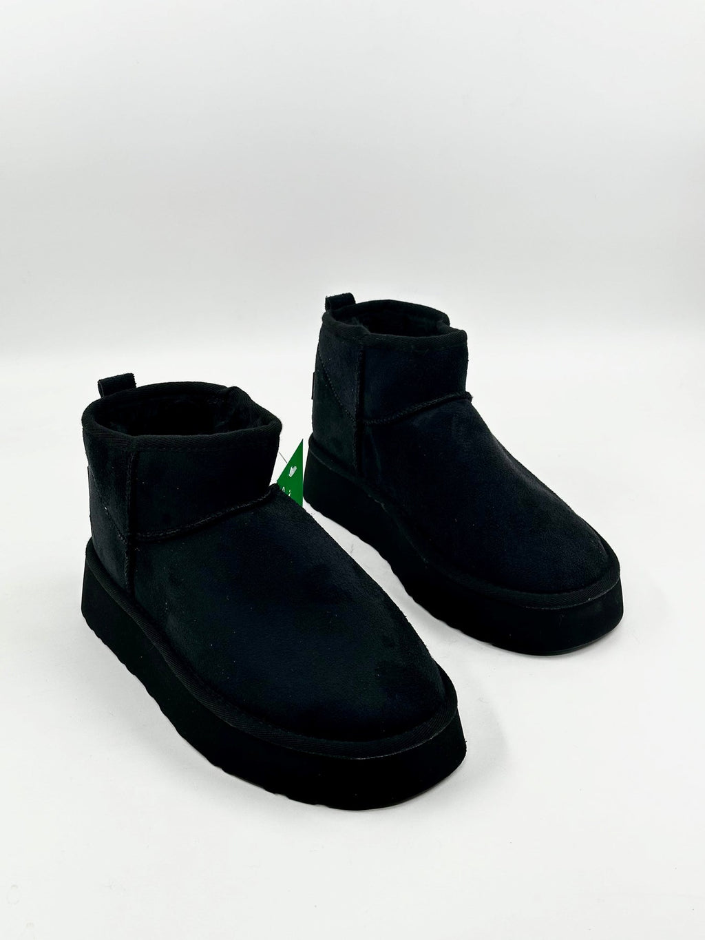 Benetton | İçi Kürklü | Kalın Tabanlı | Siyah Yarım Bot