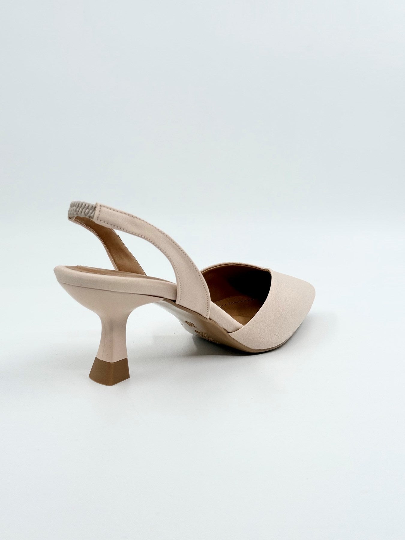 Bej | Zara | Arkası Açık | Kadın Topuklu Ayakkabı
