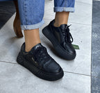 Benetton | Siyah Bağcıklı | Unısex Sneakers