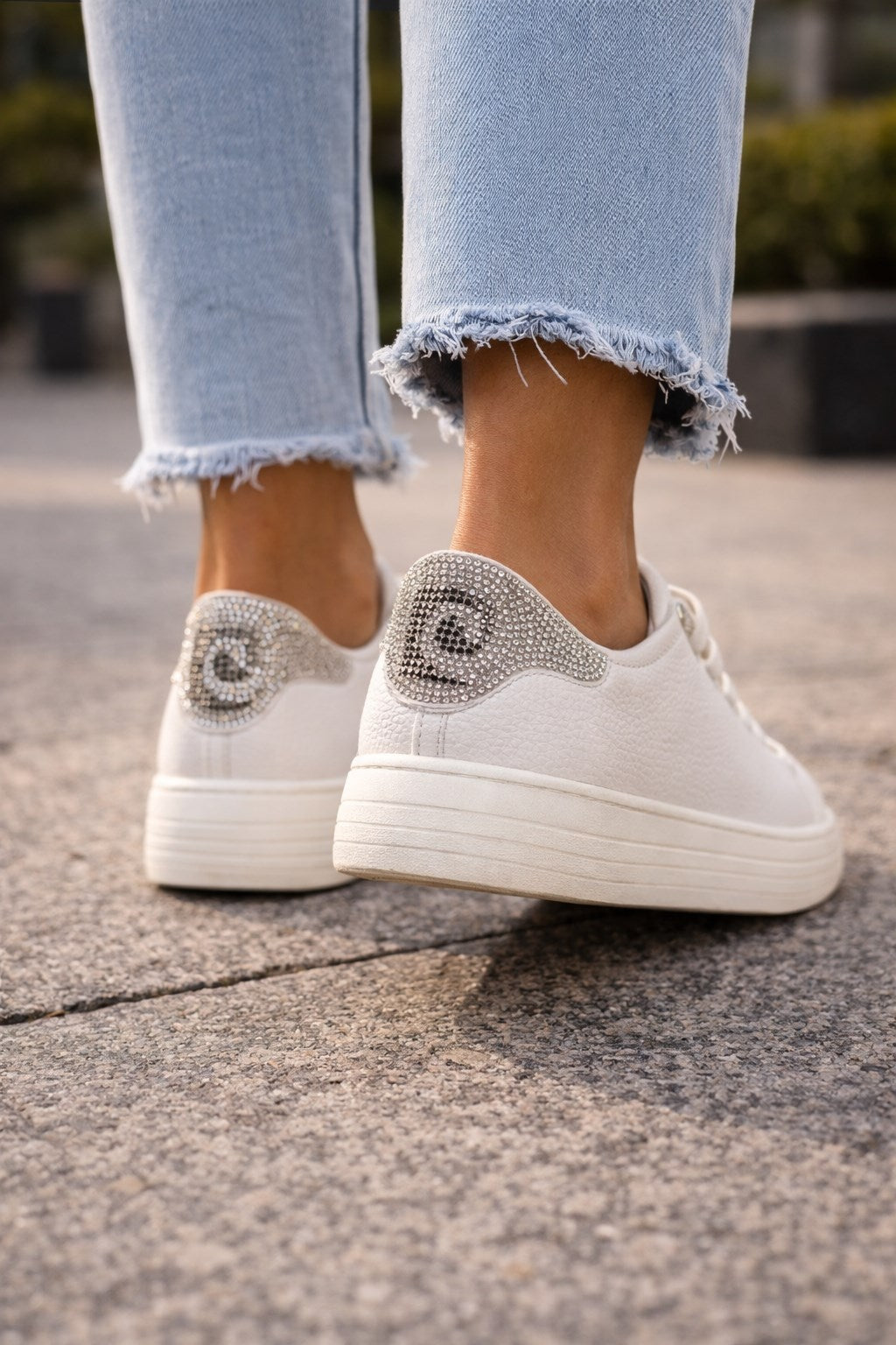 Pierre Cardin | Rugan Deri | Taşlı | Kadın Sneakers