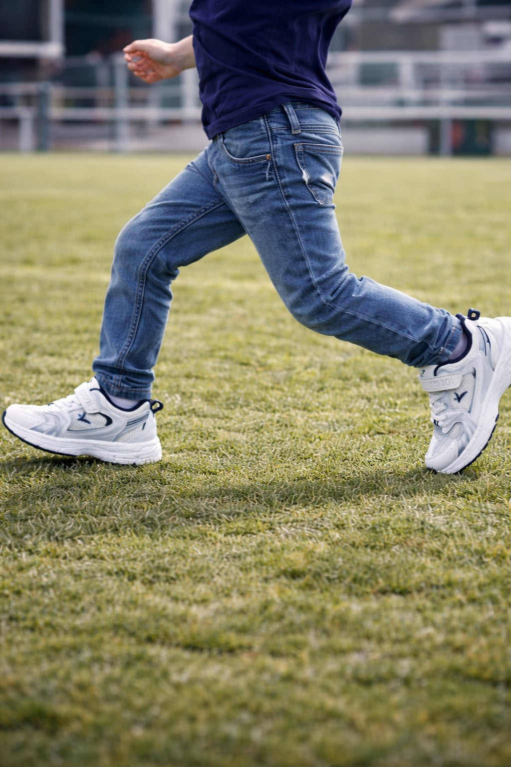 Cool Terra Cırtlı Bağcıklı Erkek Çocuk Beyaz-Mavi Spor Ayakkabısı