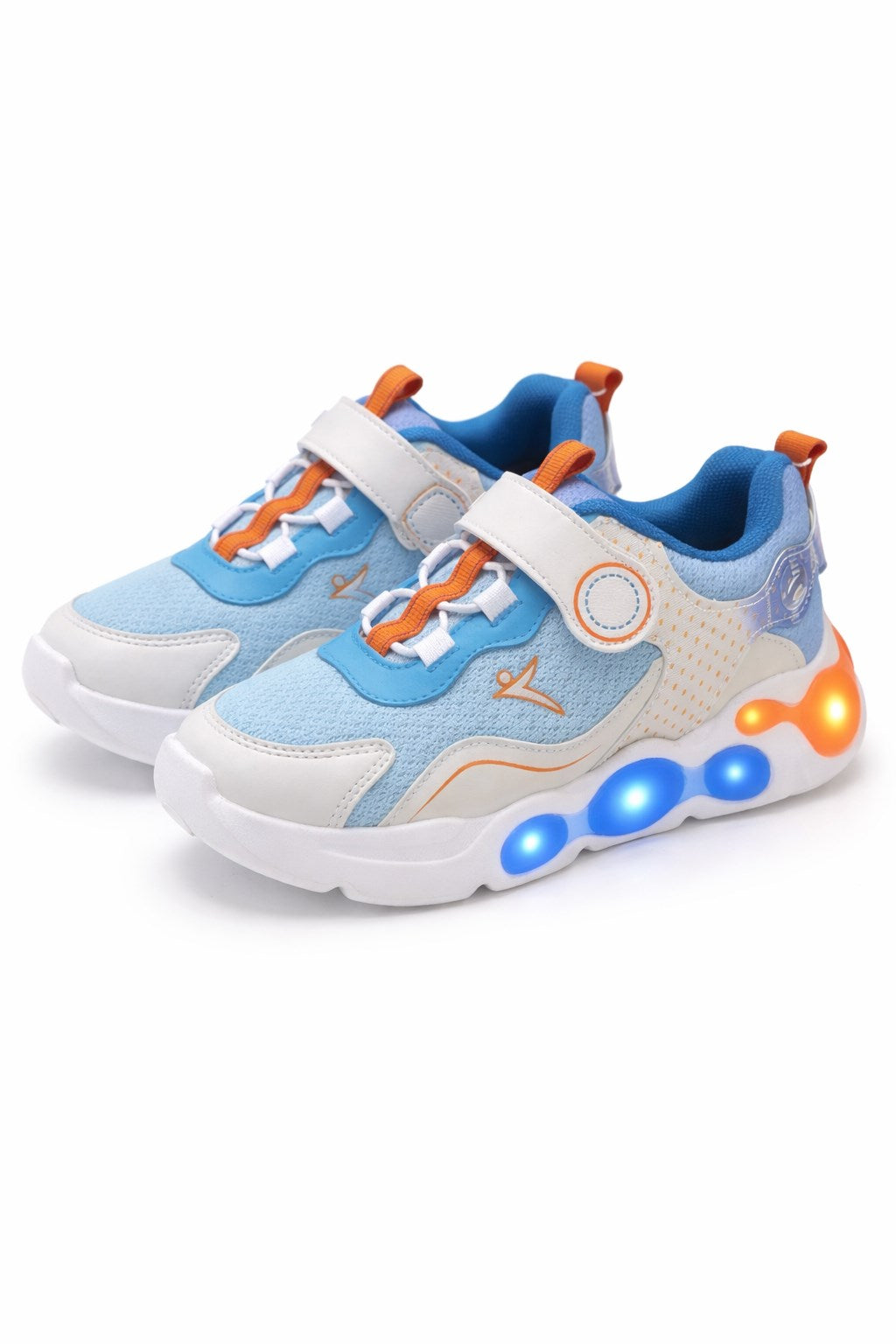 Cool Mavi Işıklı Cırtlı Hafif Çocuk ayakkabı